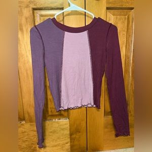 Multi tone purple long sleeve